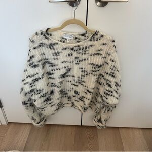& Other Stories Black and White Crew Neck Sweater